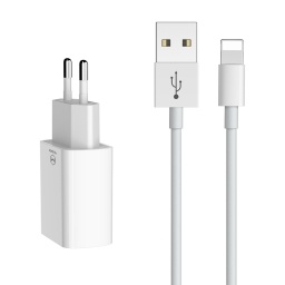 Pack Cable Lightning + Ficha 2 Salidas USB Mcdodo