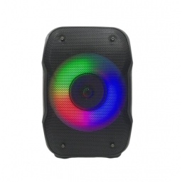 Parlante Bluetooth Usb A Bateria 1800 Mah Luces Led Colores